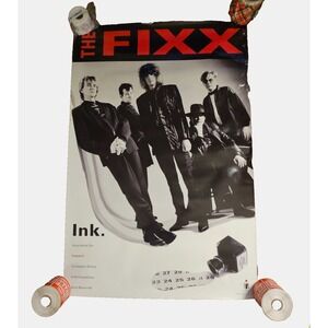 The Fixx Ink 24x36 Original Vintage 1991 Impact Records Rock Album Promo Poster